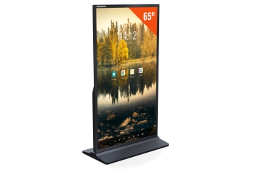 Totem multimedia DKS-LED65, 65 in Pantalla, Android 13, negro, 870 mm x 450 mm x 1.555 mm, TecMaschin 