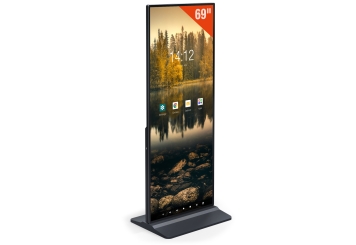 Totem multimedia DKS-LED69, 69 in, Android 11, negro, 675 mm x 500 mm x 1.726 mm, TecMaschin 