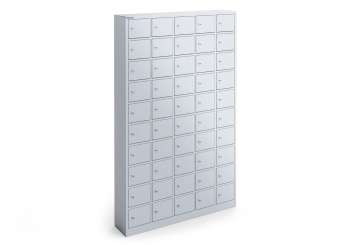 Armario taquilla WSFS50 con 50 compartimentos, grado, Chapa de acero, TOPREGAL 