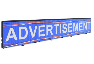 6,4 m Pantalla LED perimetral SBO-LED10G, pantalla LED para estadios, 4 paneles, TecMaschin 