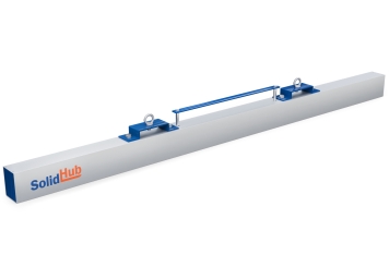 1.830 mm Escoba magnética GMB184/35 para carretilla elevadora, carga máx. 35 kg, SolidHub 