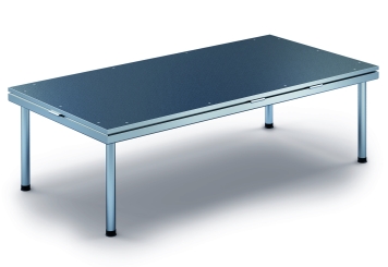 2 m x 1 m Escenario móvil EBM850/2, 605 mm alto, 1 módulos 850 kg carga máxima por módulo 