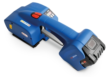 Herramienta de flejado automática «Experte» HU-E1316 con batería de repuesto, ancho de fleje 13  - 16 mm, TecMaschin 