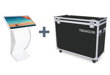 Totem pantalla tactil DITT-LED32, incluye caja de transporte TB-DITT32, Android 13, TecMaschin 