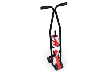 Floor marking tape, economy pack of 3 rolls, white/red, 66 m, 50 mm wide 