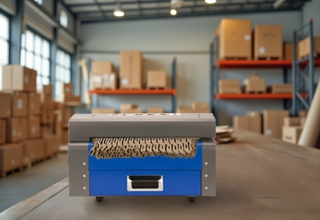 Cardboard shredder KS325, cutting width 325 mm, 450 mm x 300 mm x 270 mm, TecMaschin 