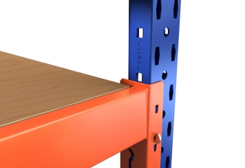 1,2 m mobile storage rack LR2000 / 80 cm deep / 1.740  - 2.140 mm high / 4 levels / rack layer Plywood 