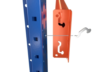 2,3 m mobile storage rack LR2000 / 80 cm deep / 2.140  - 2.540 mm high / 3 levels / rack layer Wood 