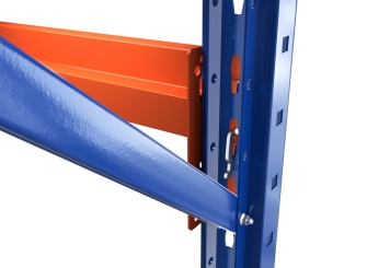 2,3 m mobile storage rack LR2000 / 80 cm deep / 2.140  - 2.540 mm high / 3 levels / rack layer Wood 