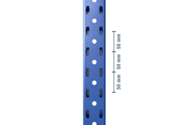 2,3 m mobile storage rack LR2000 / 80 cm deep / 2.140  - 2.540 mm high / 3 levels / rack layer Wood 