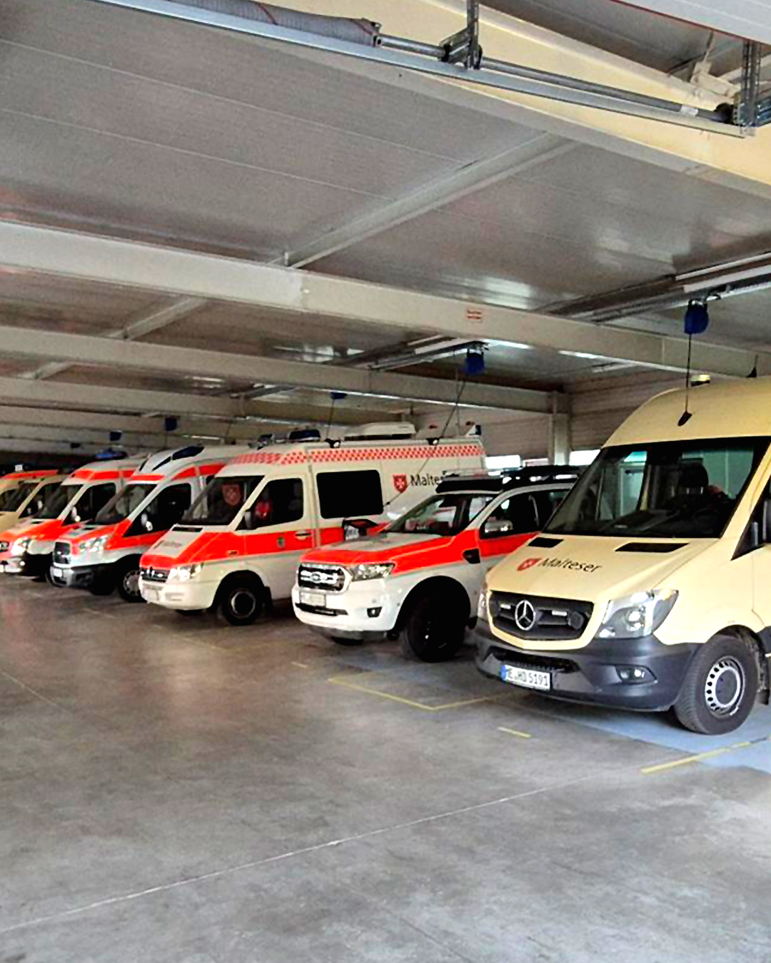 Nave de vehículos de Malteser