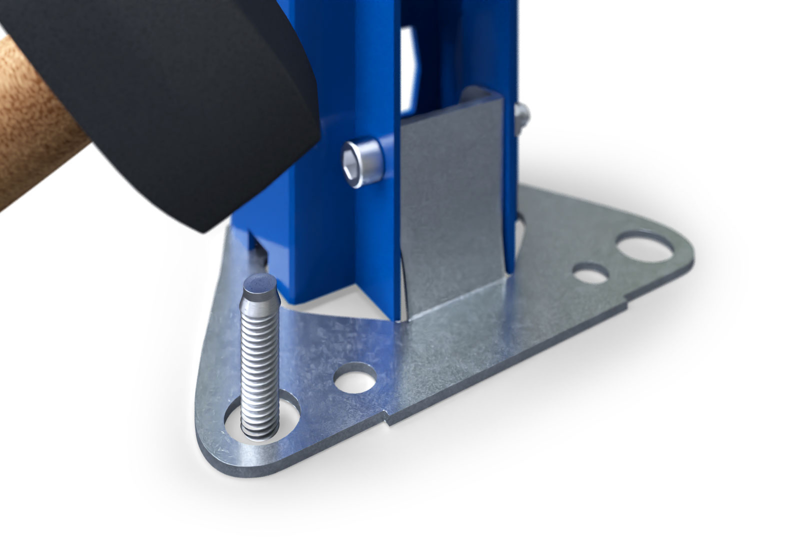 Anclaje al suelo de la placa base